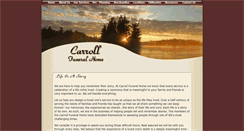 Desktop Screenshot of carrollfuneralhomes.com